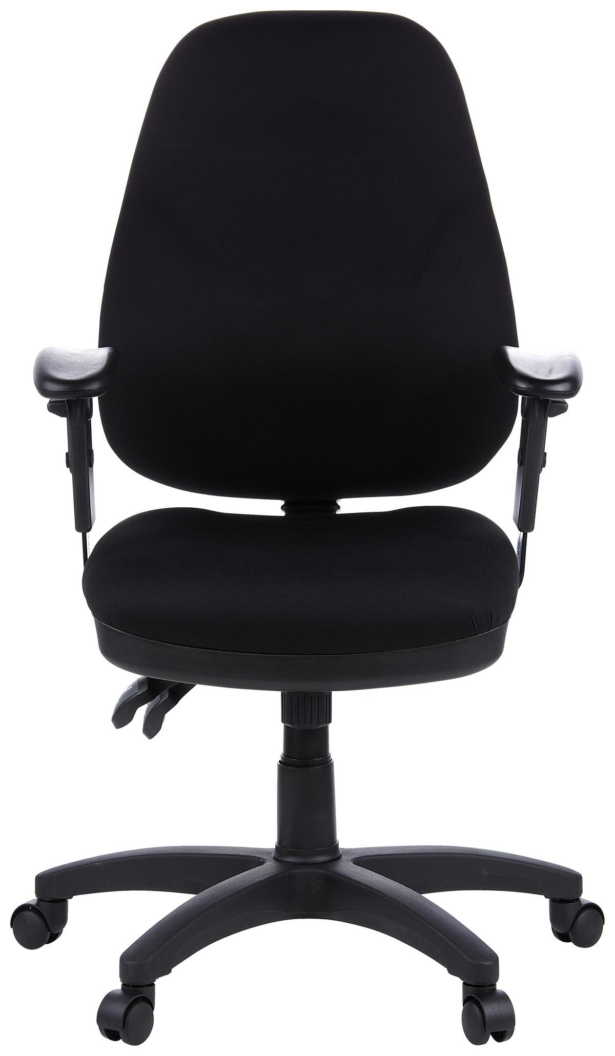 Bürostuhl Zenit Pro Schwarz Bis 120 Kg - Schwarz, Basics, Kunststoff/Textil (58/121/46cm) - MID.YOU