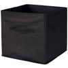 Faltbox Tanja - Schwarz, Basics, Karton/Textil (30/30/30cm) - Ondega
