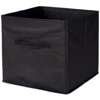 Faltbox Tanja - Schwarz, Basics, Karton/Textil (30/30/30cm) - Ondega