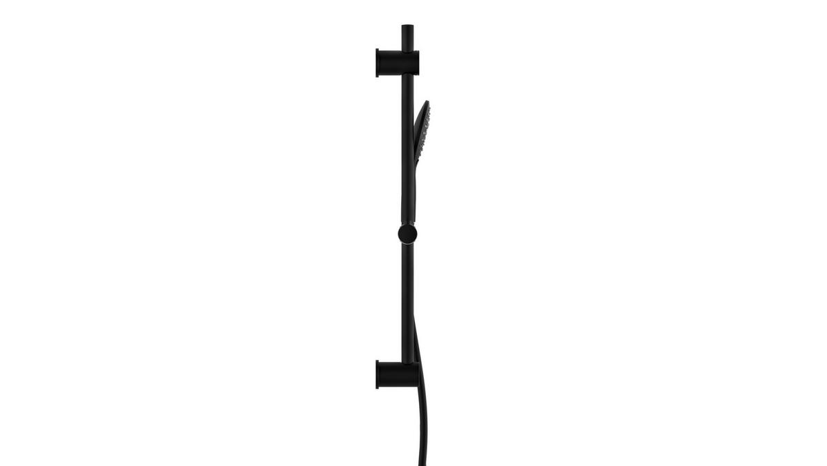 Sprchová sada RAVEN čierna - čierna, Modern, plast (12,5/70/14cm) - Mömax