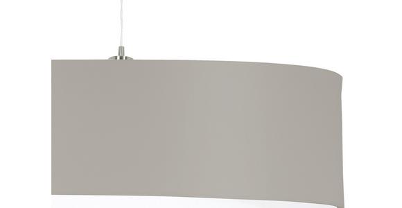 Hängeleuchte Ladeto H: 110 Cm Mit Stahlrahmen - Taupe/Weiß, KONVENTIONELL, Textil/Metall (78/22/110cm) - James Wood