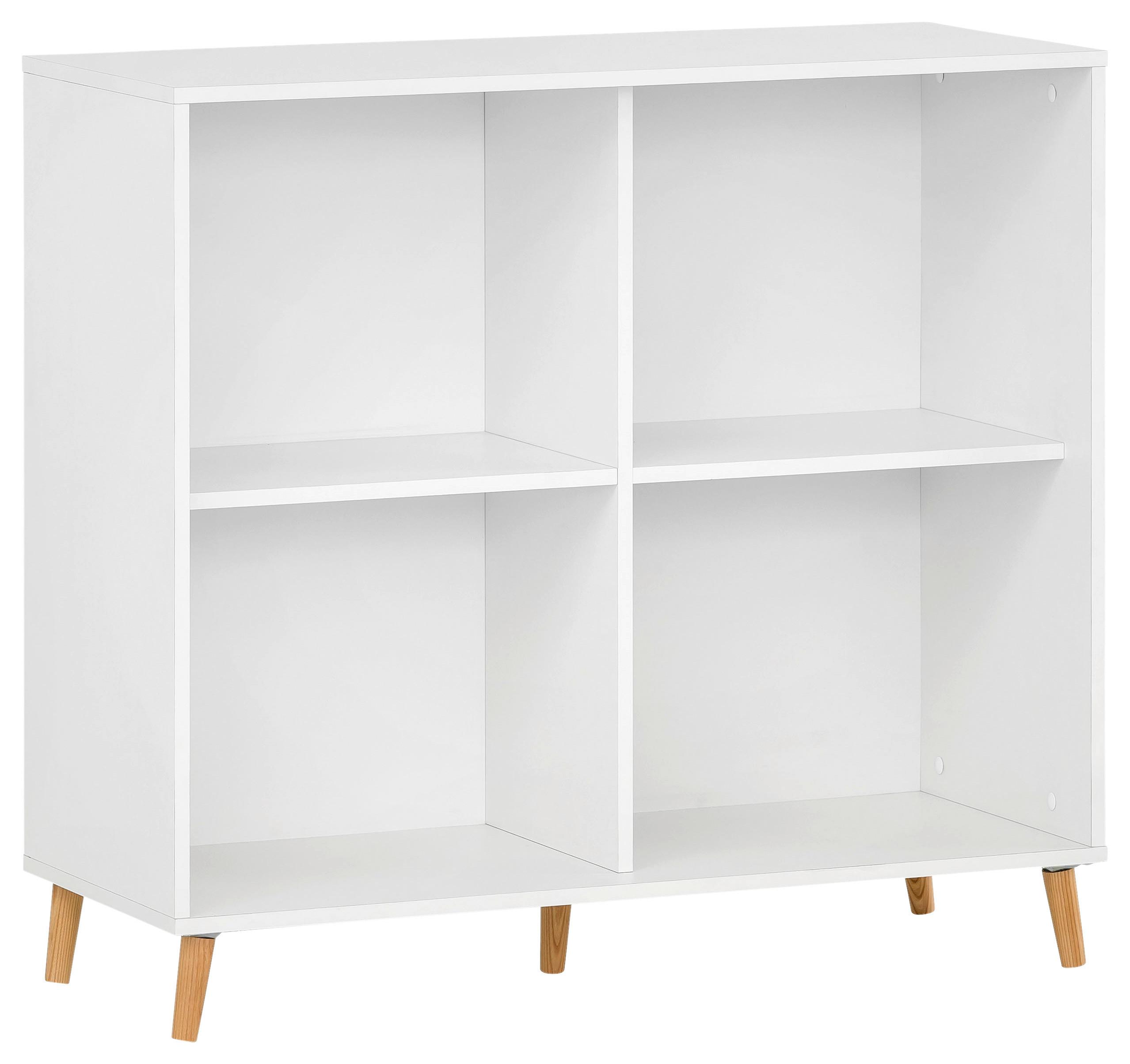 REGÁL SERIE - biela, Modern, drevo/kompozitné drevo (100,1/92,6/41cm) - MID.YOU