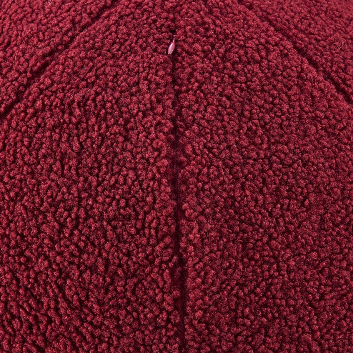 TABURETKA „PUFF“ TED - tmavočervená, textil (45cm) - Mömax