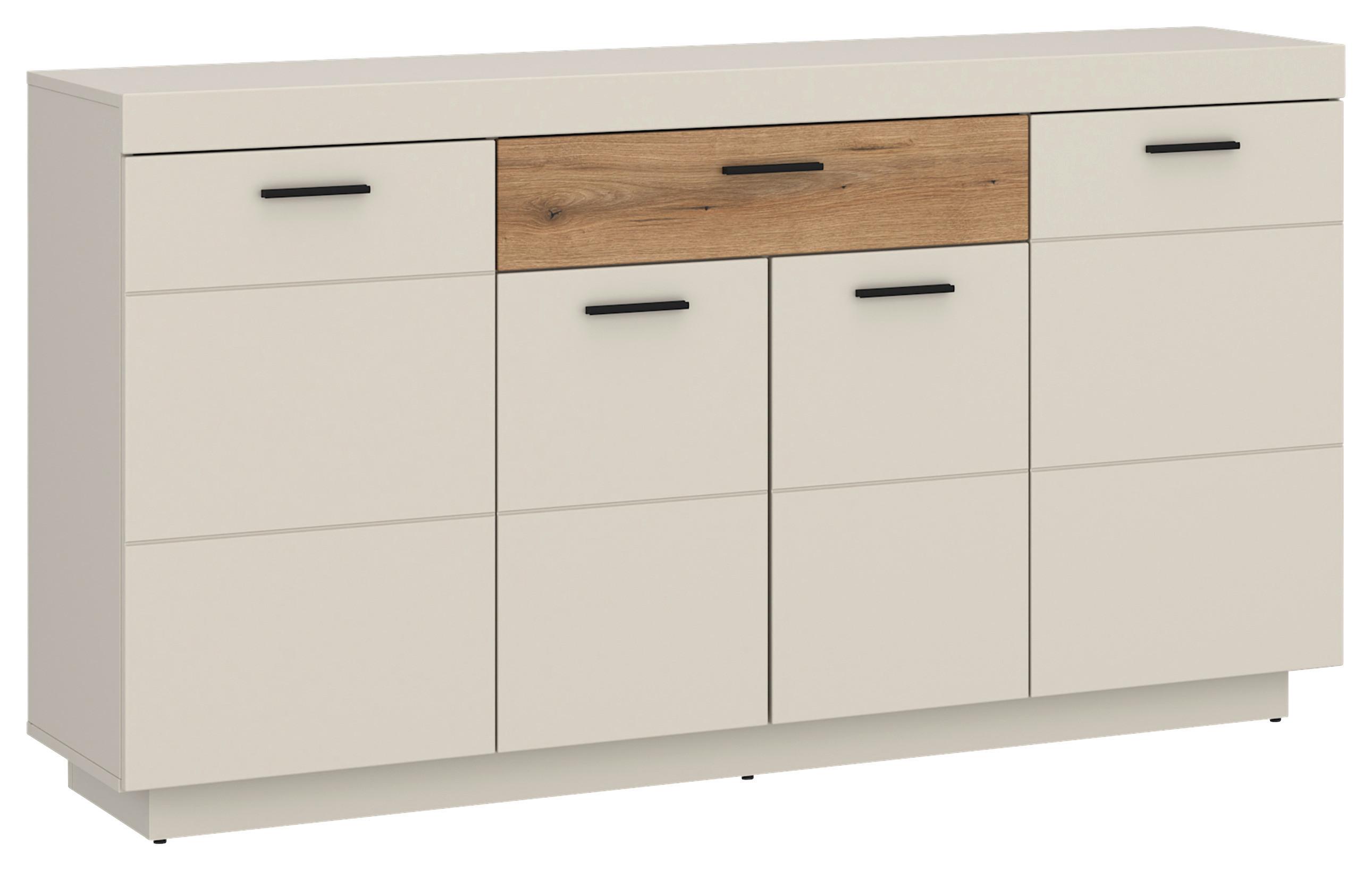 Sideboard Lightning Eichefarben/Kaschmir B: 160 cm - Kaschmir/Eichefarben, MODERN, Holzwerkstoff (160/88,4/41,6cm)