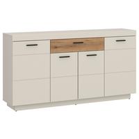 Sideboard Lightning Eichefarben/Kaschmir B: 160 cm - Kaschmir/Eichefarben, MODERN, Holzwerkstoff (160/88,4/41,6cm)