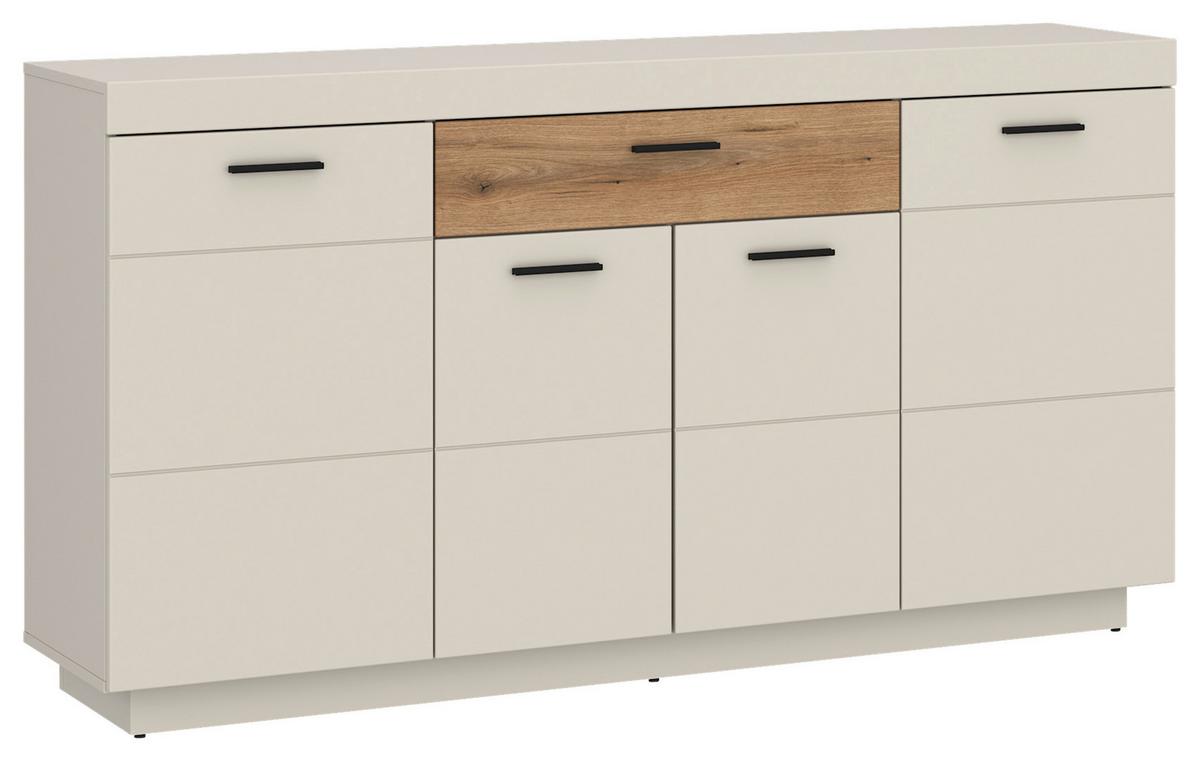Sideboard Lightning Eichefarben/Kaschmir B: 160 cm - Kaschmir/Eichefarben, MODERN, Holzwerkstoff (160/88,4/41,6cm)