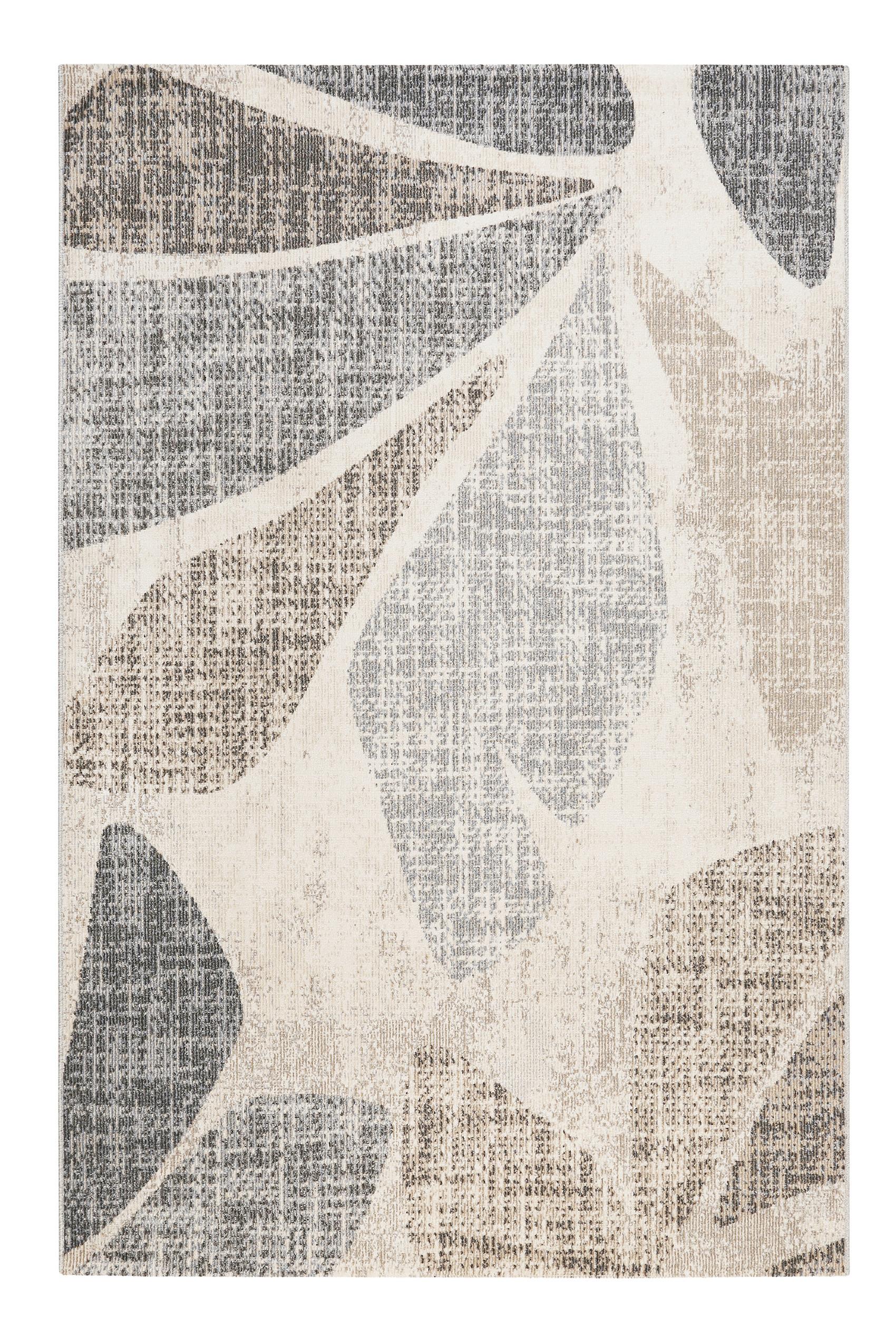 Outdoor-Teppich Beige Leaf 120/170 cm
