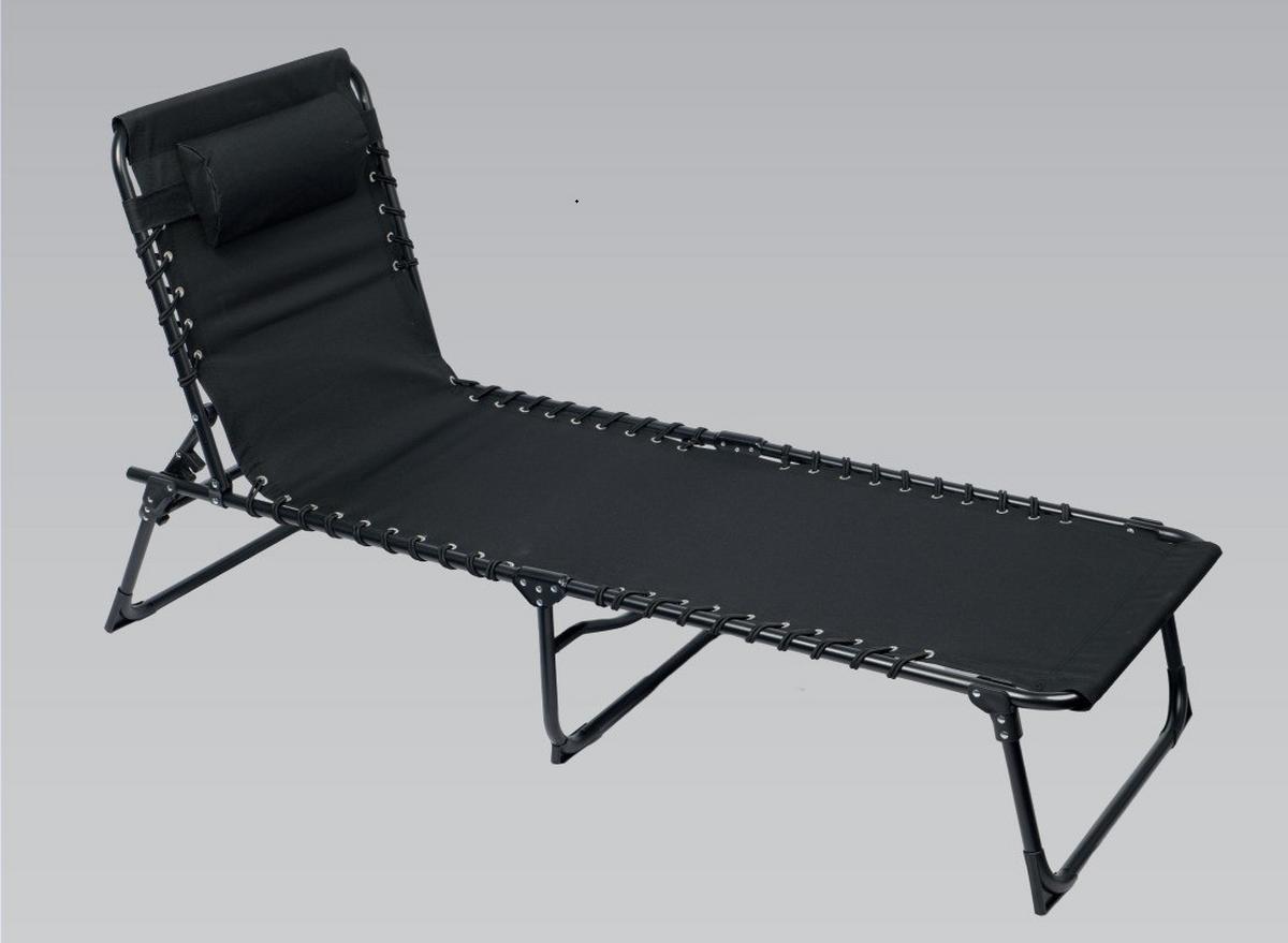 Gartenliege 2er Set Gartenliege 2er Set - Schwarz, Basics, Kunststoff (188/56/29cm)