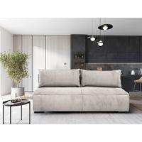 Schlafsofa Flow Beige B: 202 cm - Beige/Schwarz, Design, Textil (202/90/99cm) - MID.YOU