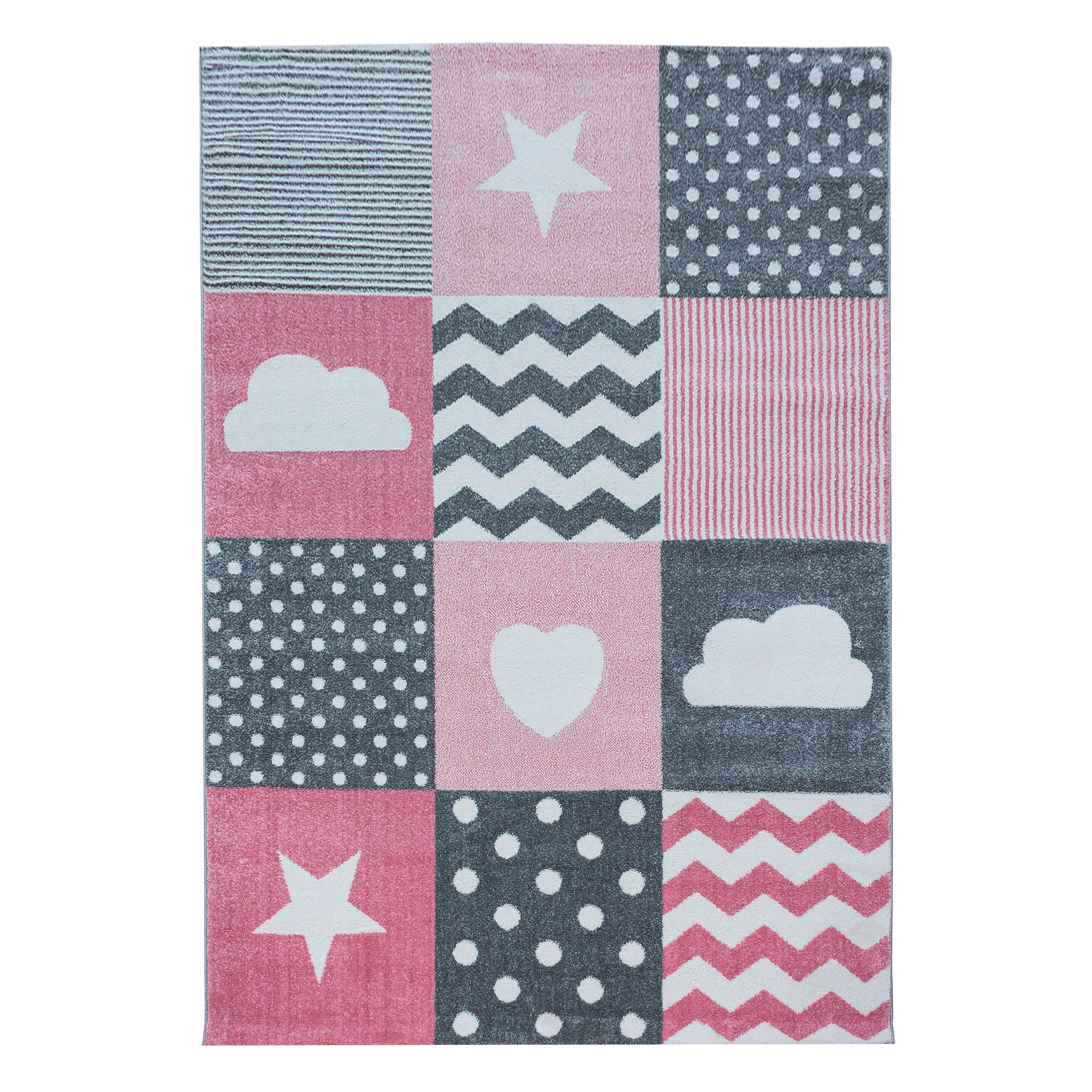 Kinderteppich Kids - Pink, Trend, Textil (140/200cm) - Ben'n'jen