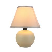 Tischlampe Cindy Taupe Mit Schnurschalter - Taupe/Schwarz, ROMANTIK / LANDHAUS, Keramik/Kunststoff (18/24cm) - James Wood