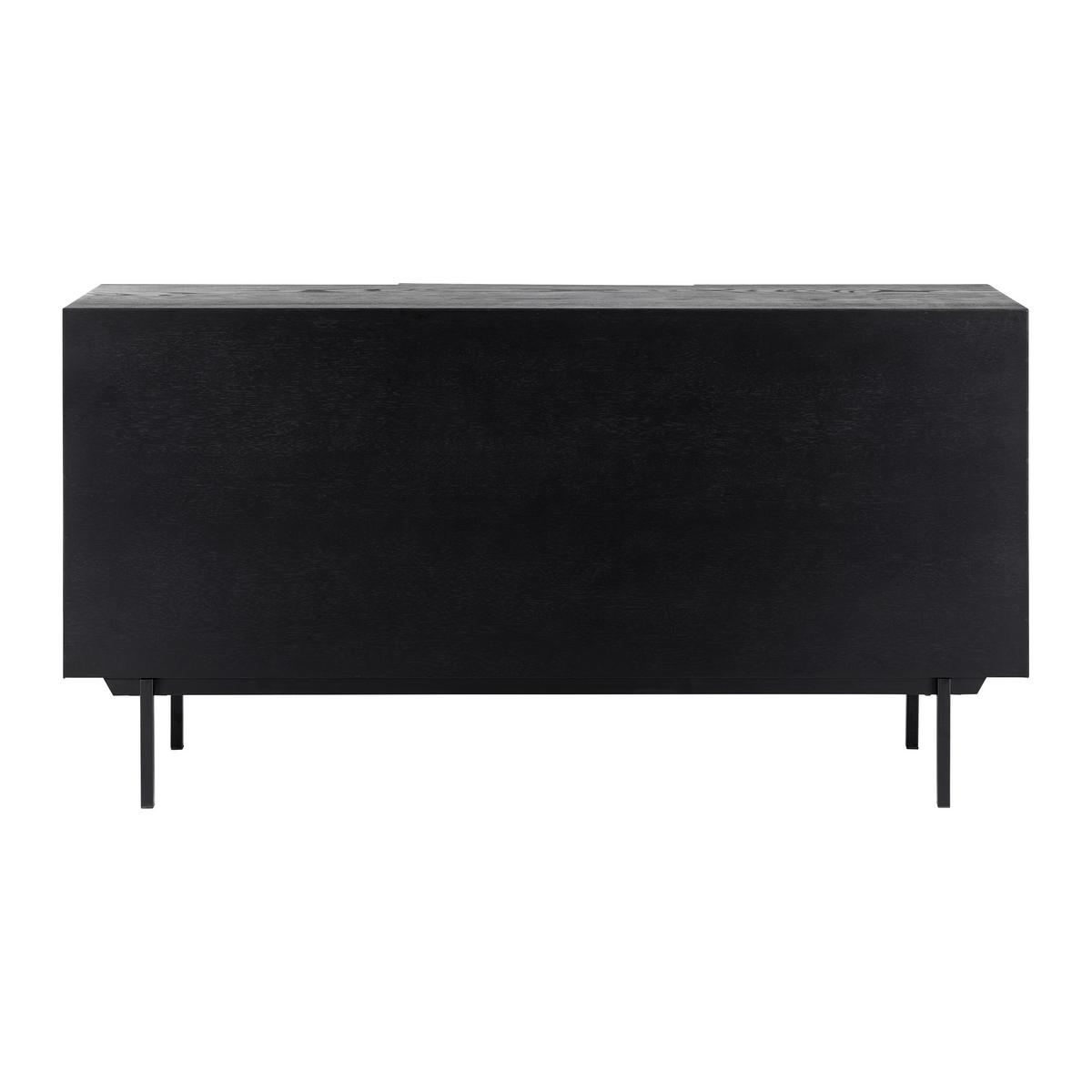 Komoda ROMA černá - černá, Moderní, kov/dřevo (150/78/40cm) - Bessagi Home