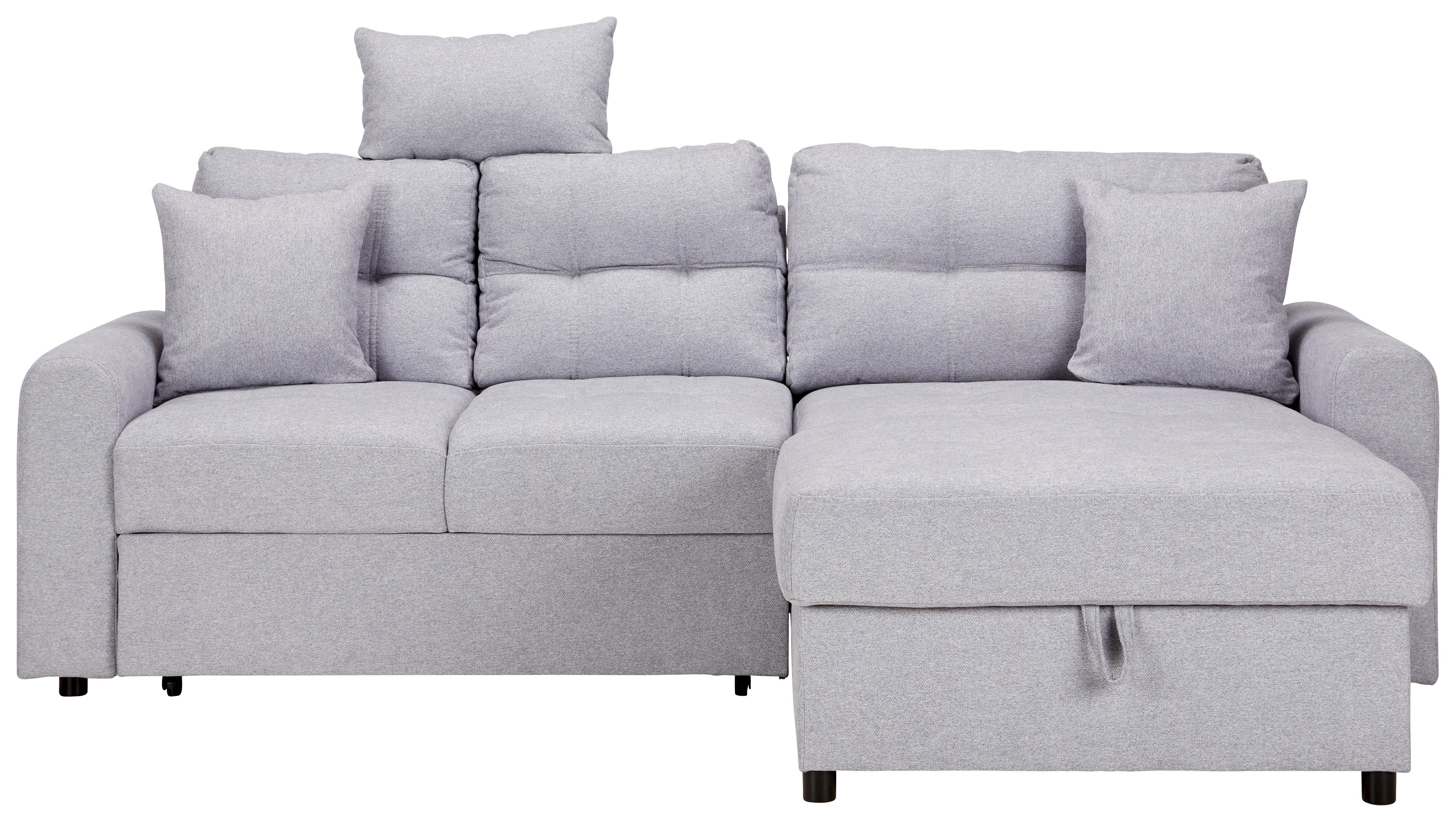 Rozťahovacia Sedacia Súprava Natalie, Sivá - čierna/sivá, Moderný, textil/plast (232/89/153cm) - Modern Living