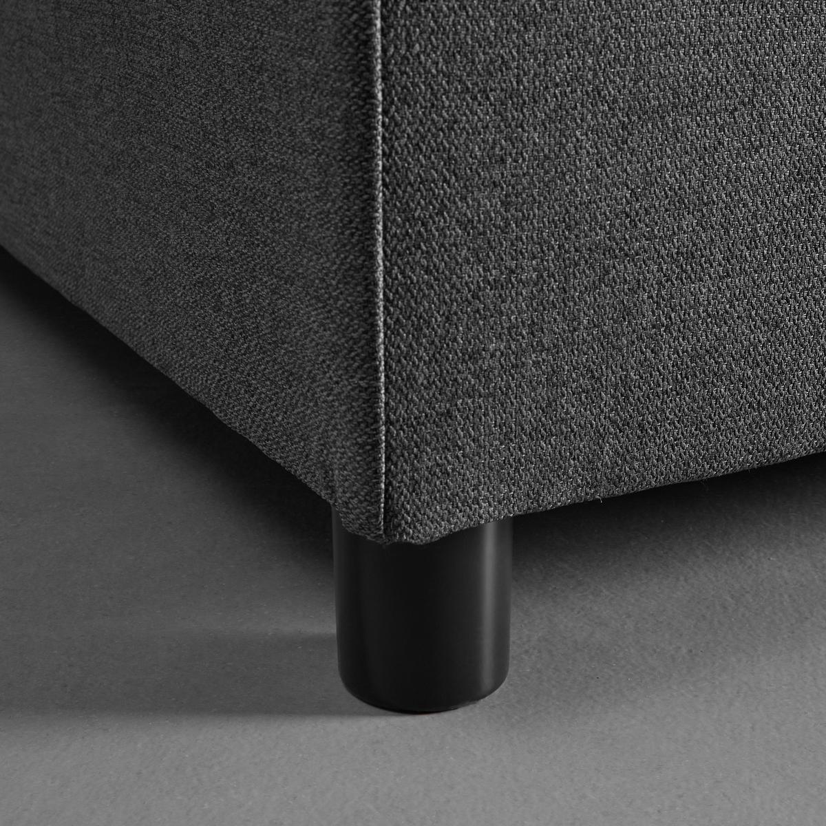 Boxspringová postel FLORIN, 140x200, šedá - šedá, Moderní, kompozitní dřevo/textil (140/200cm)