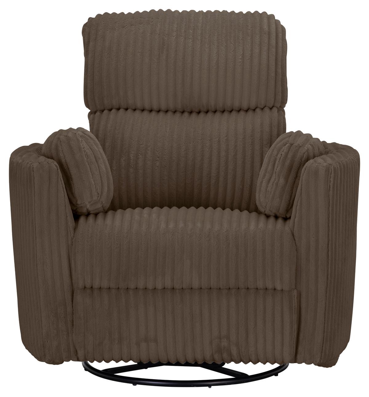 Fernsehsessel Palermo Cappuccino B: 100,5 Cm - Schwarz/Cappuccino, Design, Holz/Textil (100.5/96/103.5cm) - Livetastic