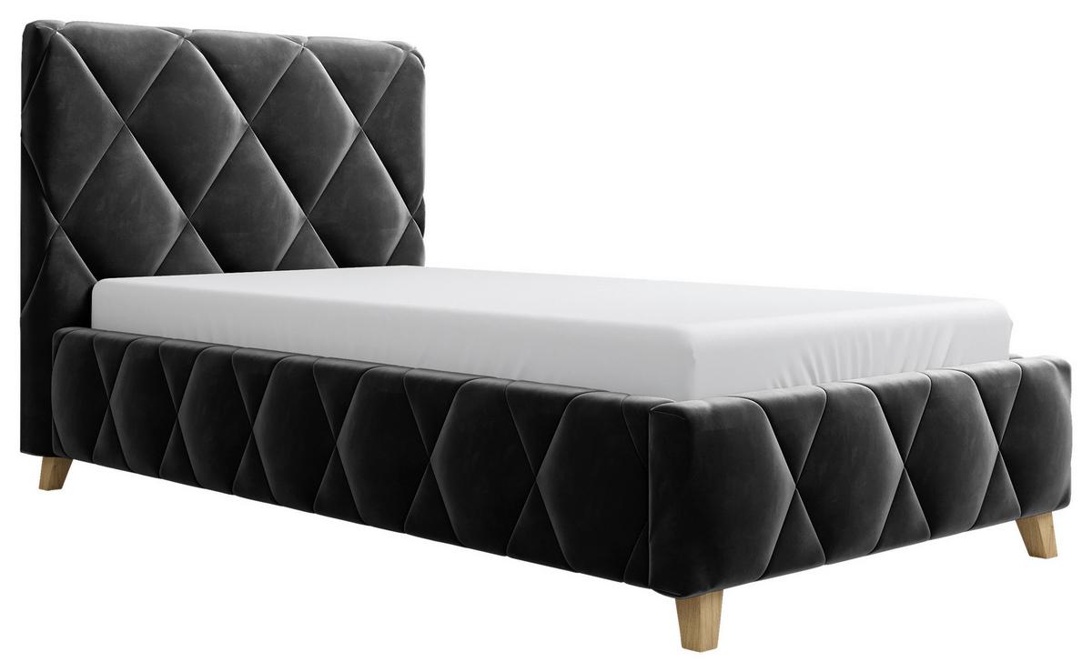 Polsterbett Trivio 100x200 cm Anthrazit - Anthrazit, MODERN, Holz/Holzwerkstoff (100/200cm) - MID.YOU