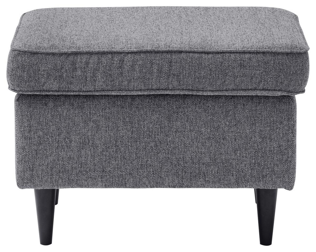 Hocker Oskar - Anthrazit/Schwarz, Basics, Holzwerkstoff/Textil (63/43/42cm) - MID.YOU