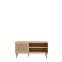 TV diel CALASETTA š: 120 cm - zlatá/farba duba, Natur, kov/drevo (120,1/57,8/41,4cm)