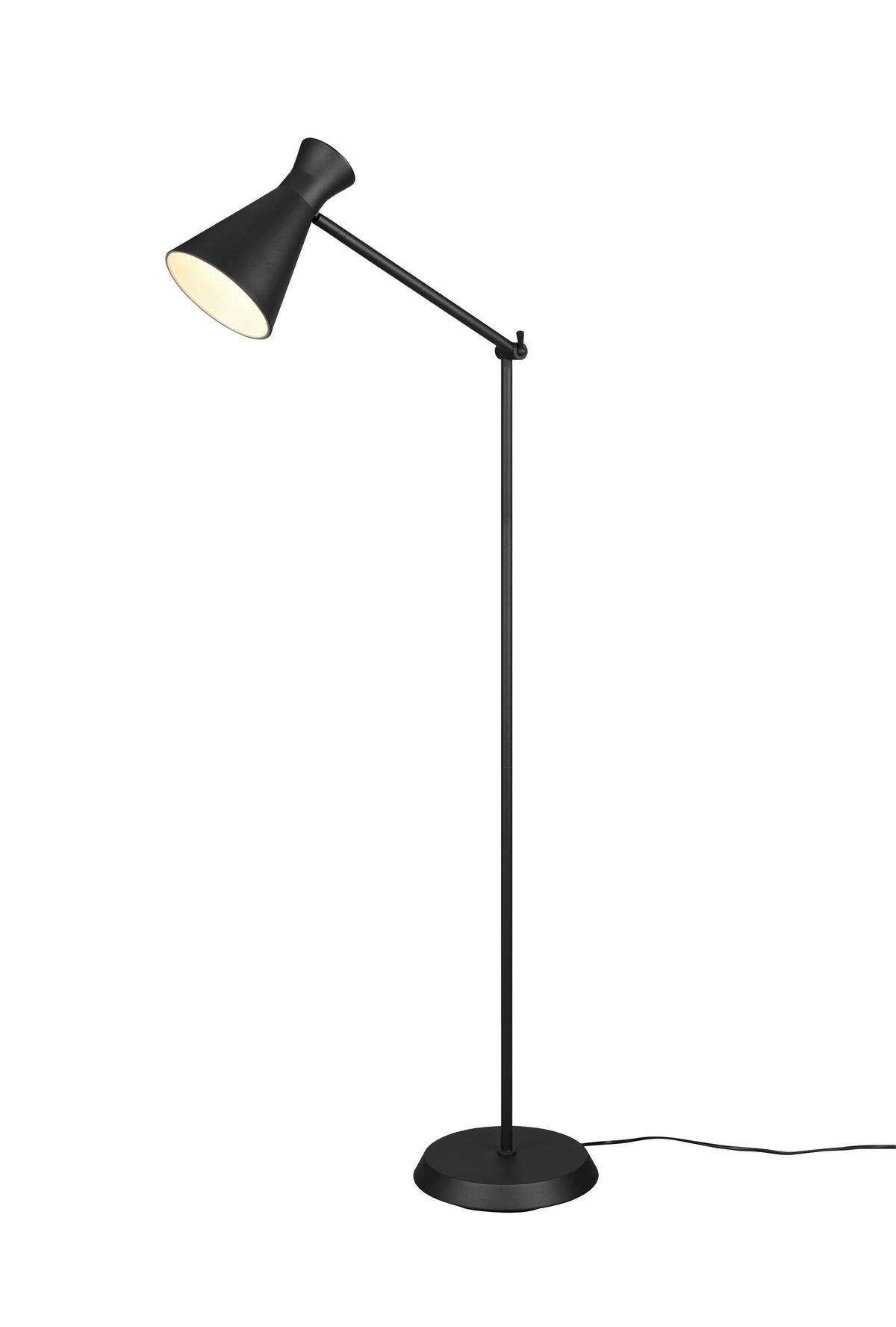 Stehleuchte R40781032 Enzo - Schwarz, KONVENTIONELL, Metall (48,8/25/150cm)