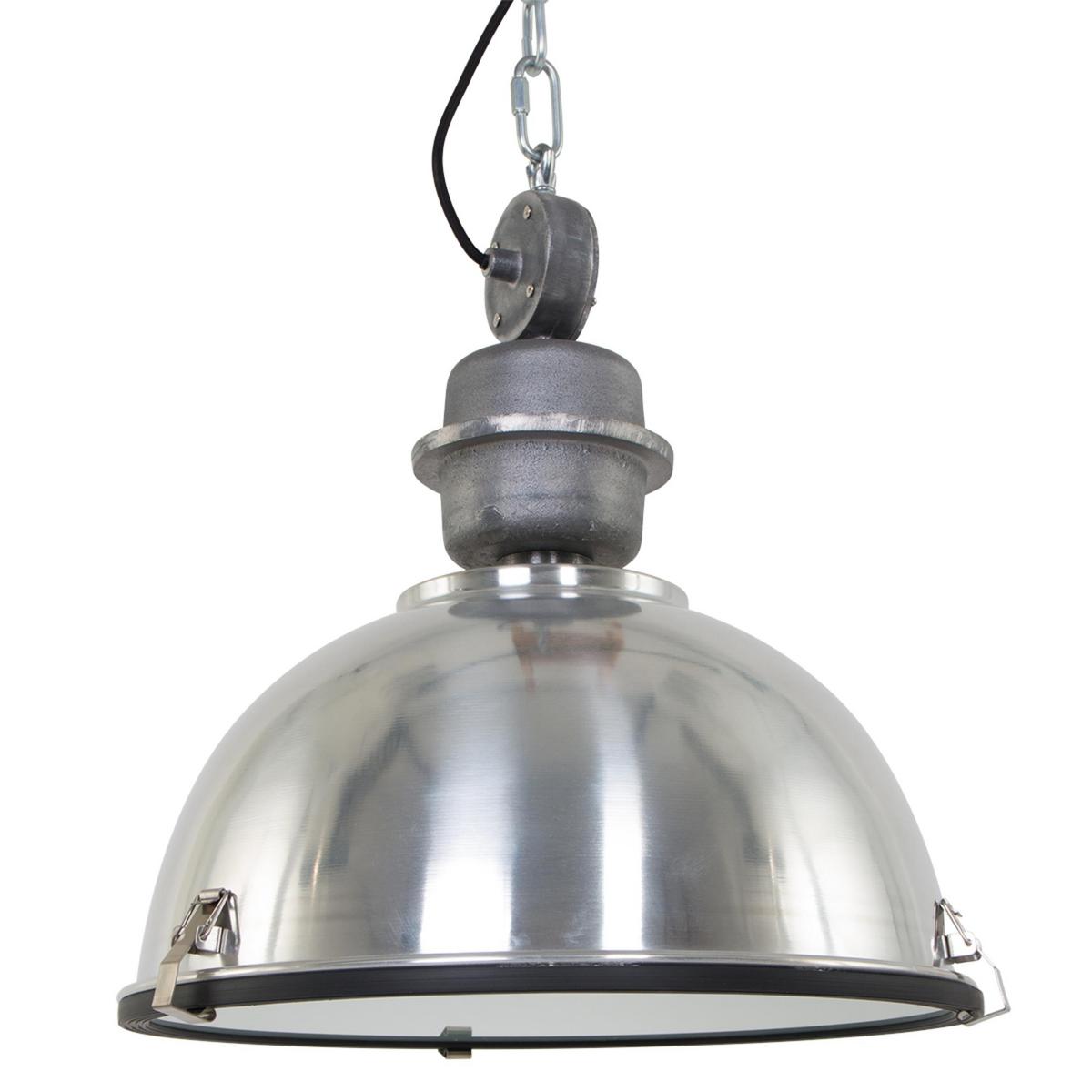 Pendelleuchte Bikkel - Silberfarben, Trend, Glas/Metall (42/145/42cm)