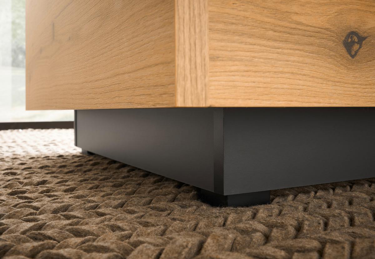 Couchtisch Soleto Graphit-/Eichefarben B: 76cm - Eichefarben/Graphitfarben, Design, Holzwerkstoff (76/35/75cm) - MID.YOU