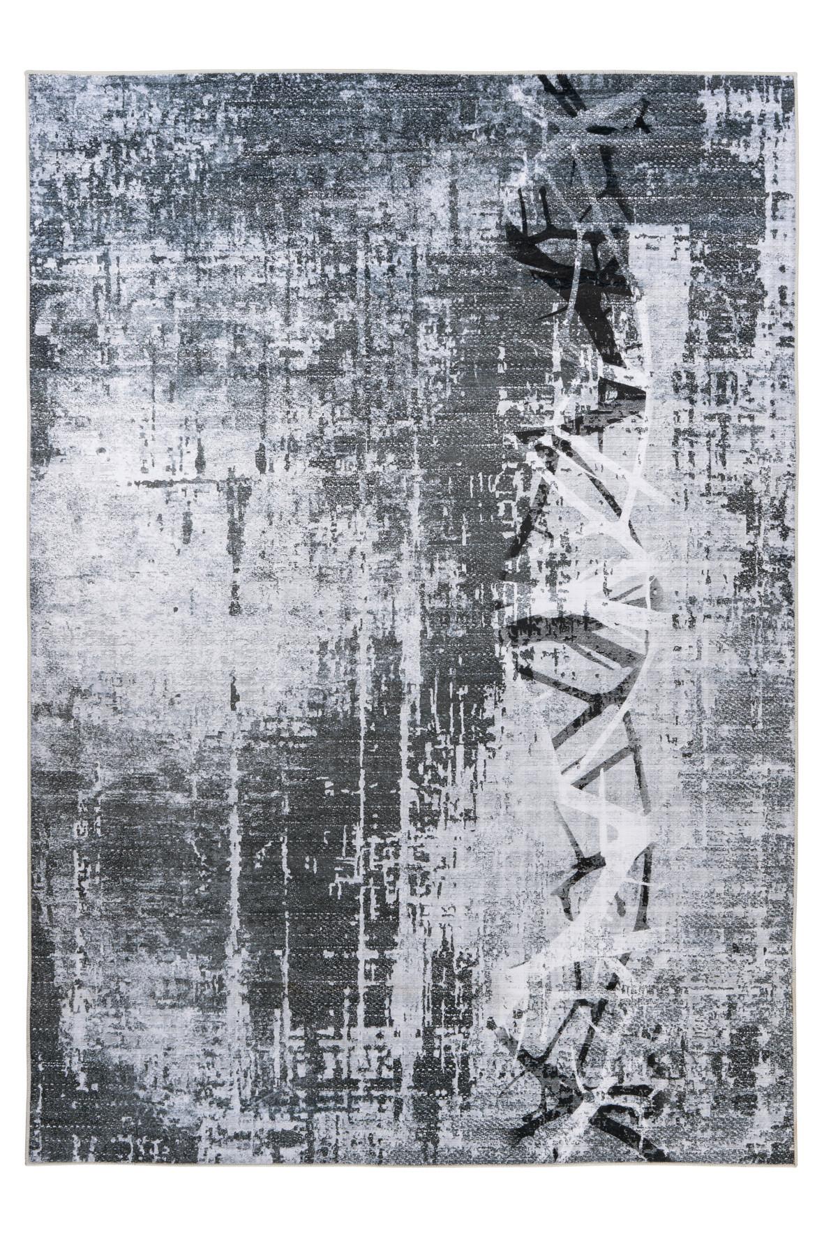 Flachwebteppich My Tampa 131 - Grau, Design, Textil (120/170cm) - Obsession
