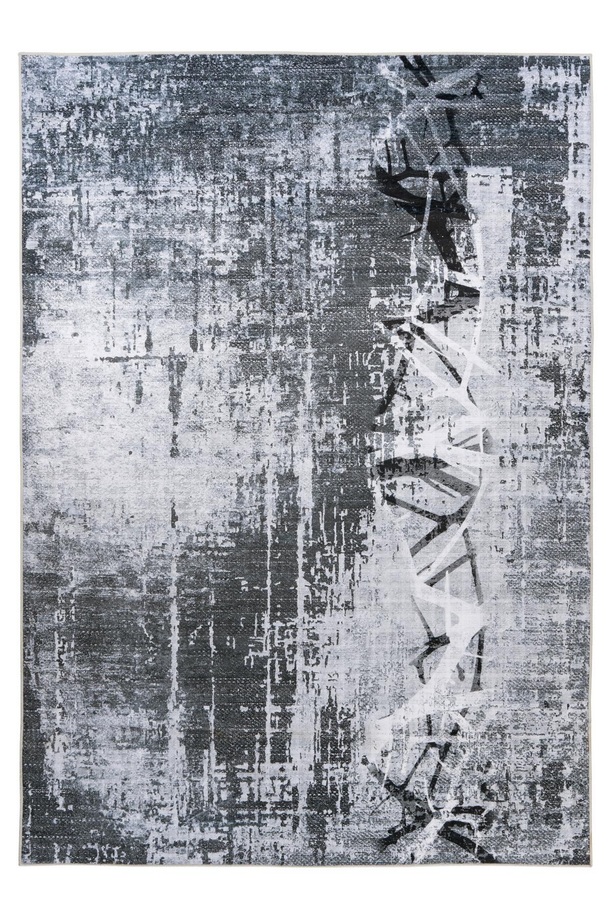 Flachwebteppich My Tampa 131 - Grau, Design, Textil (120/170cm) - Obsession