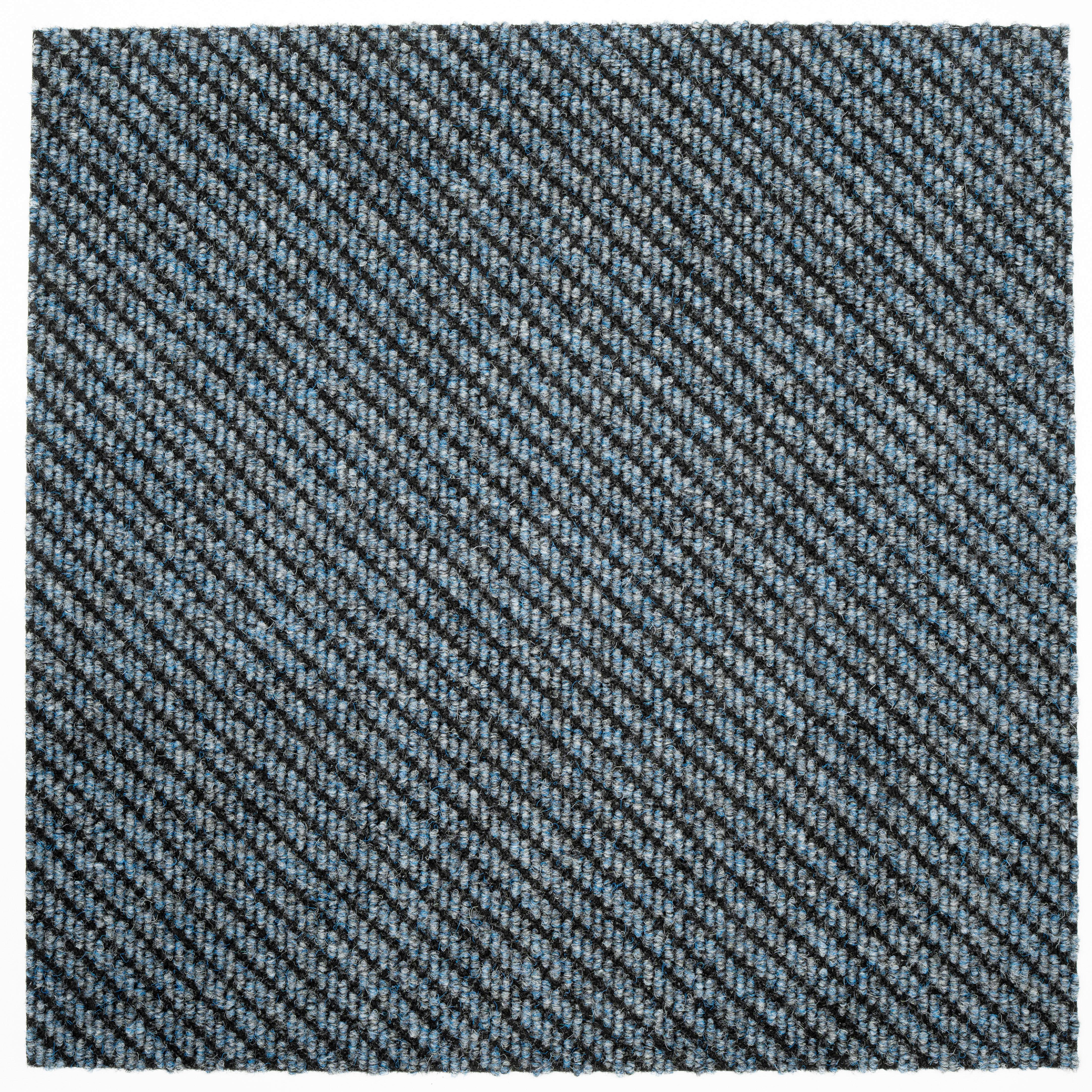 Teppichfliese Graublau Centaur 50x50 cm Florhöhe 4 mm - Graublau, Basics, Textil (50/50cm)