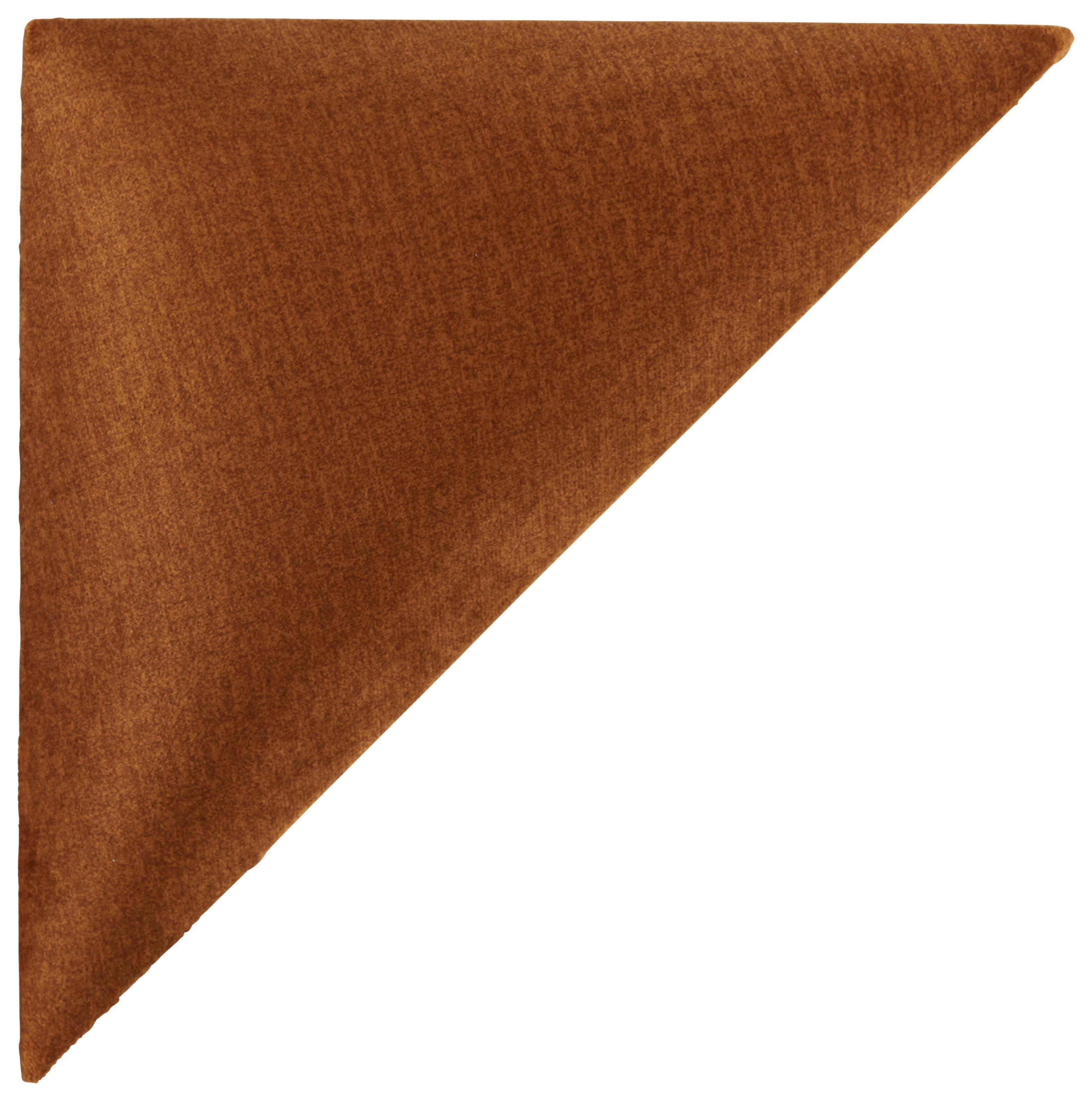 Wandpolster 2er-set 29,5x29,5 Cm Dreieckig, Honig
