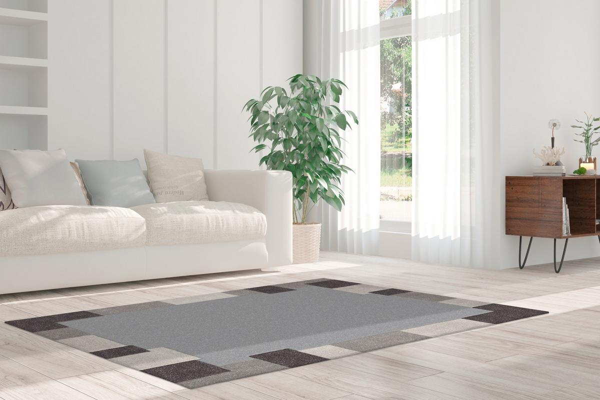 Webteppich Grau/Taupe Spirit 70x140 cm - Taupe/Grau, Basics, Textil (70/140cm) - Kayoom