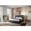Polsterbett mit Lattenrost 180x200 cm Magic Anthrazit - Anthrazit/Schwarz, MODERN, Holzwerkstoff/Textil (180/200cm) - MID.YOU