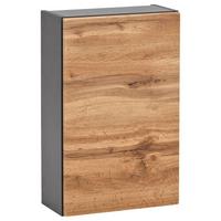 Hängeschrank Kopenhagen B: 40 Cm Graphit.-Eichefarben - Eichefarben/Graphitfarben, KONVENTIONELL, Holzwerkstoff (40/64/20cm) - Held