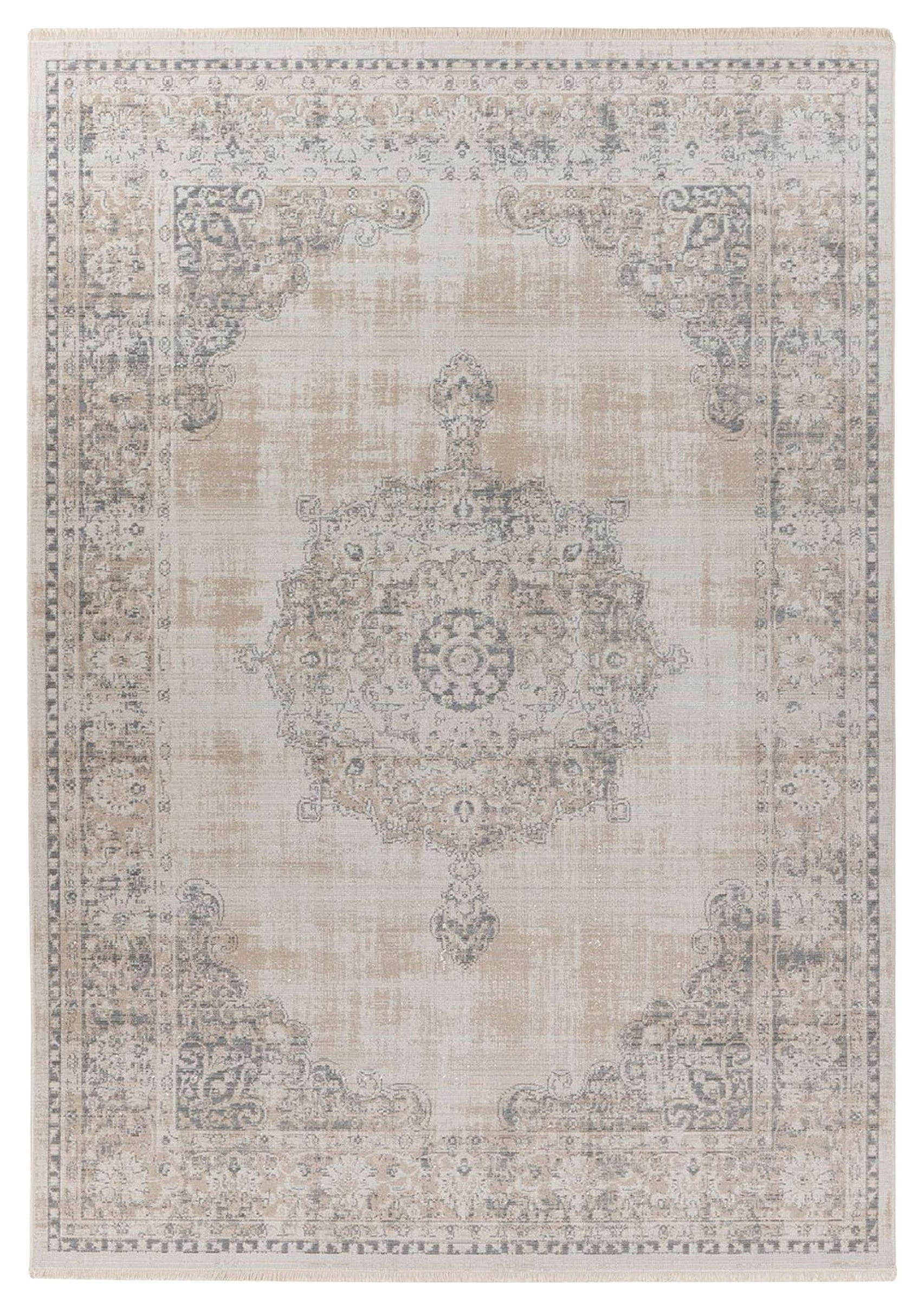 Vintage-Teppich Dilan 100 - Grau, KONVENTIONELL, Textil (160/230cm)