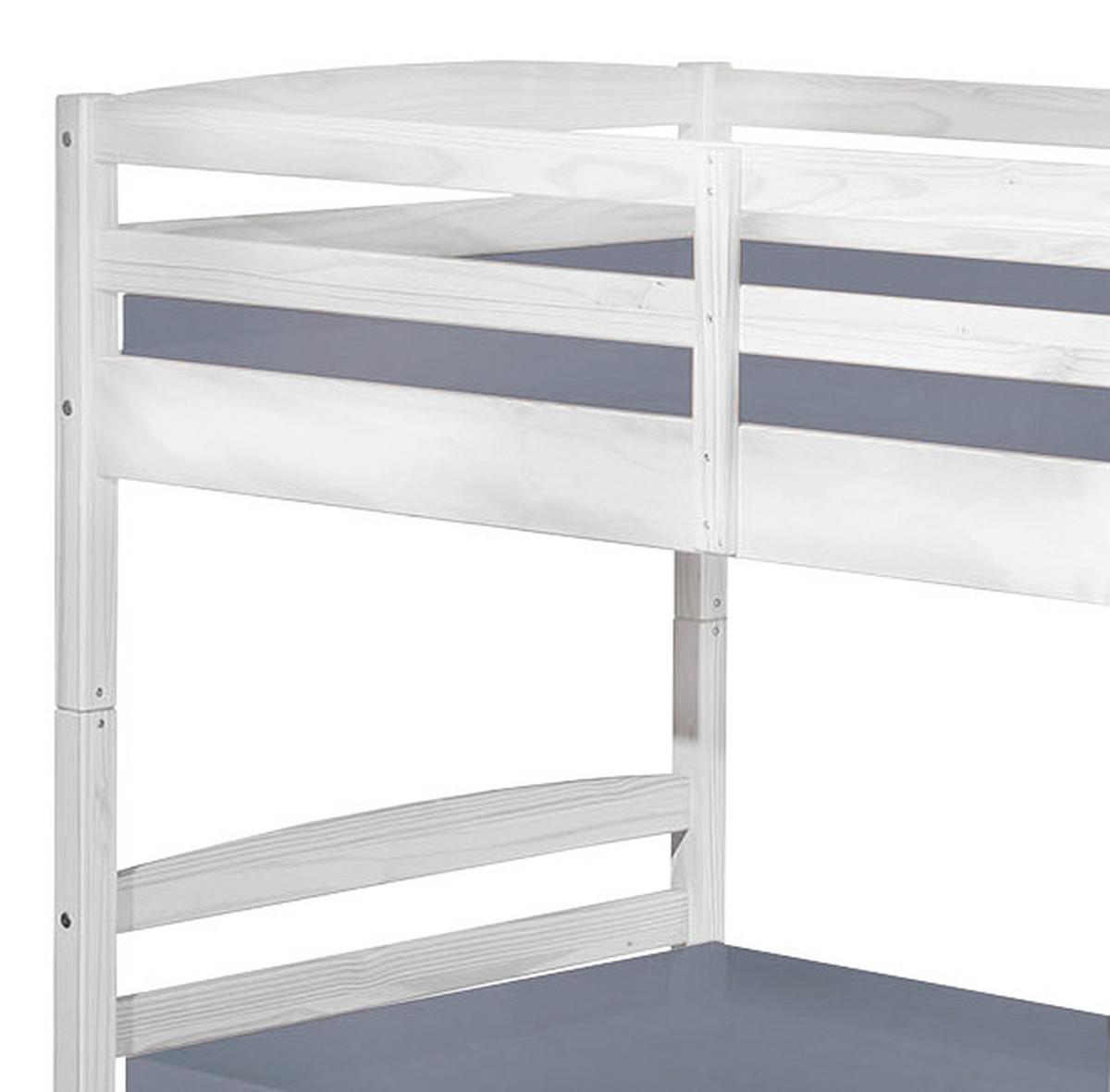 Etagenbett Annika, Weiß 90/200cm - Weiß, KONVENTIONELL, Holz (90/200cm) - Livetastic