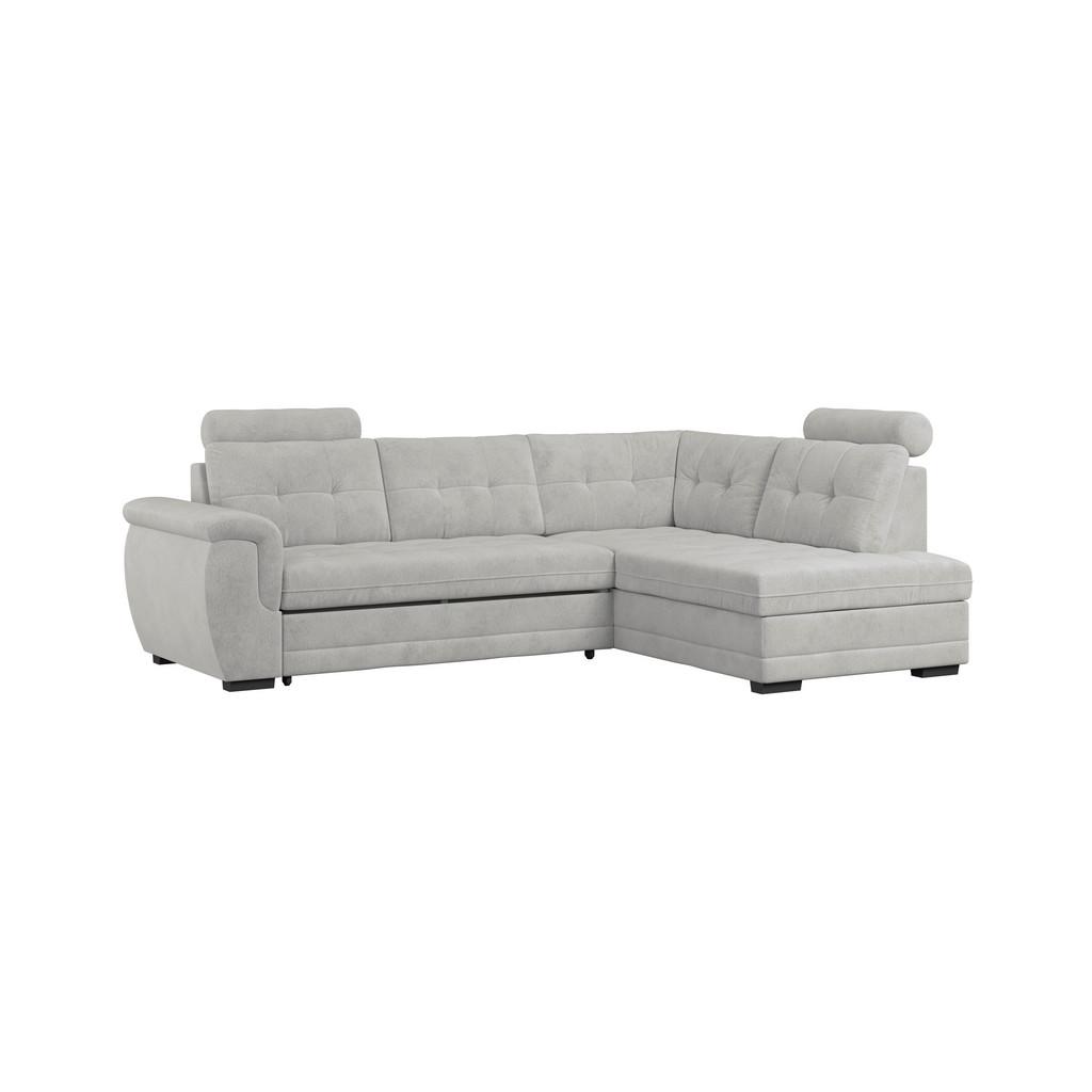 Ecksofa mit Schlaffunktion Falco new Silber 251x183 cm