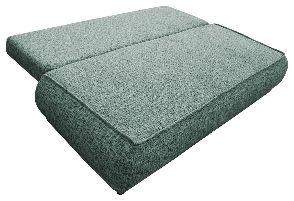 Schlafsofa Paros Grün B: 214 cm - Beige/Schwarz, Design, Textil (214/96/105cm) - MID.YOU