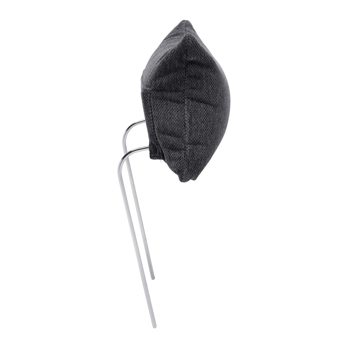 Opierka hlavy FOCUS L, sivá ženilka - sivá, Konventionell, kov/textil (50/26cm) - Based