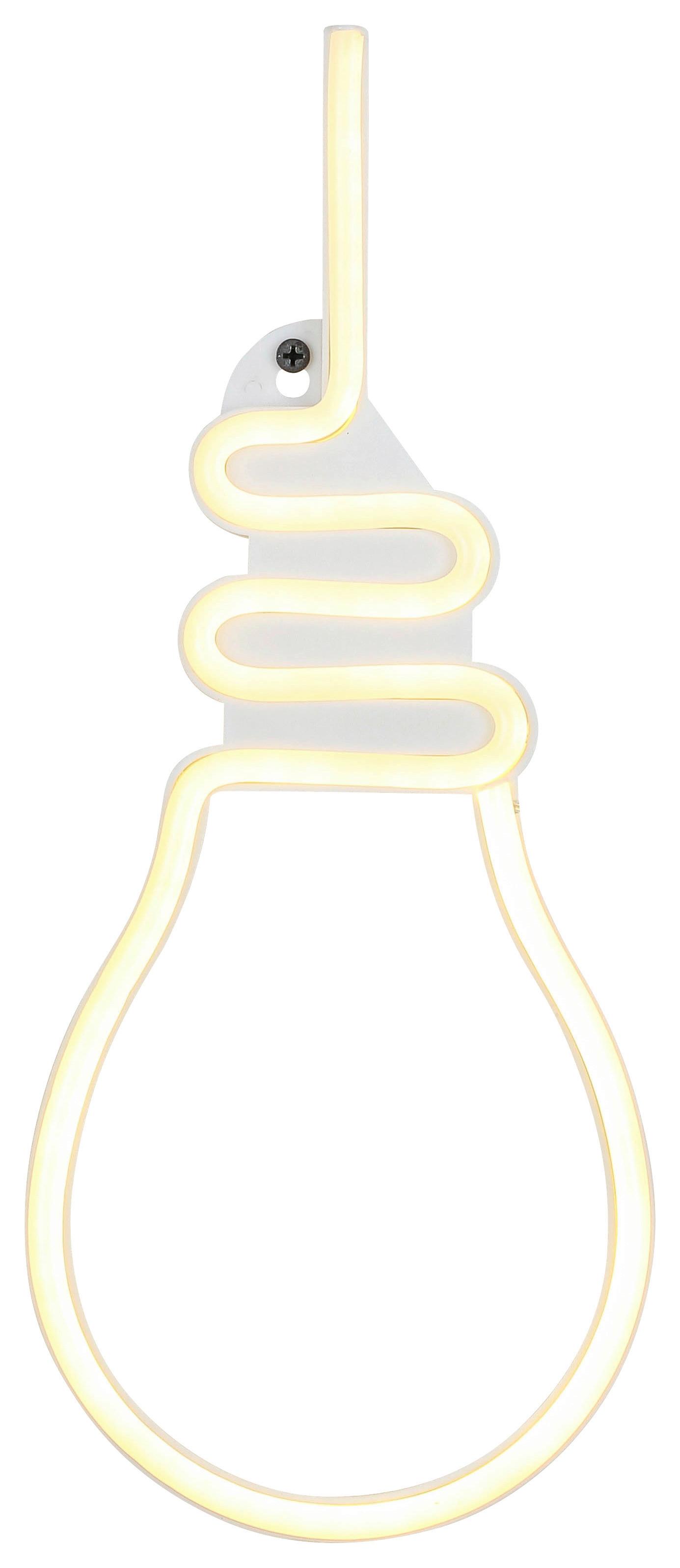 Led Díszlámpa Eloise - fehér, Konventionell, műanyag (35/14,5/1,7cm) - Luca Bessoni