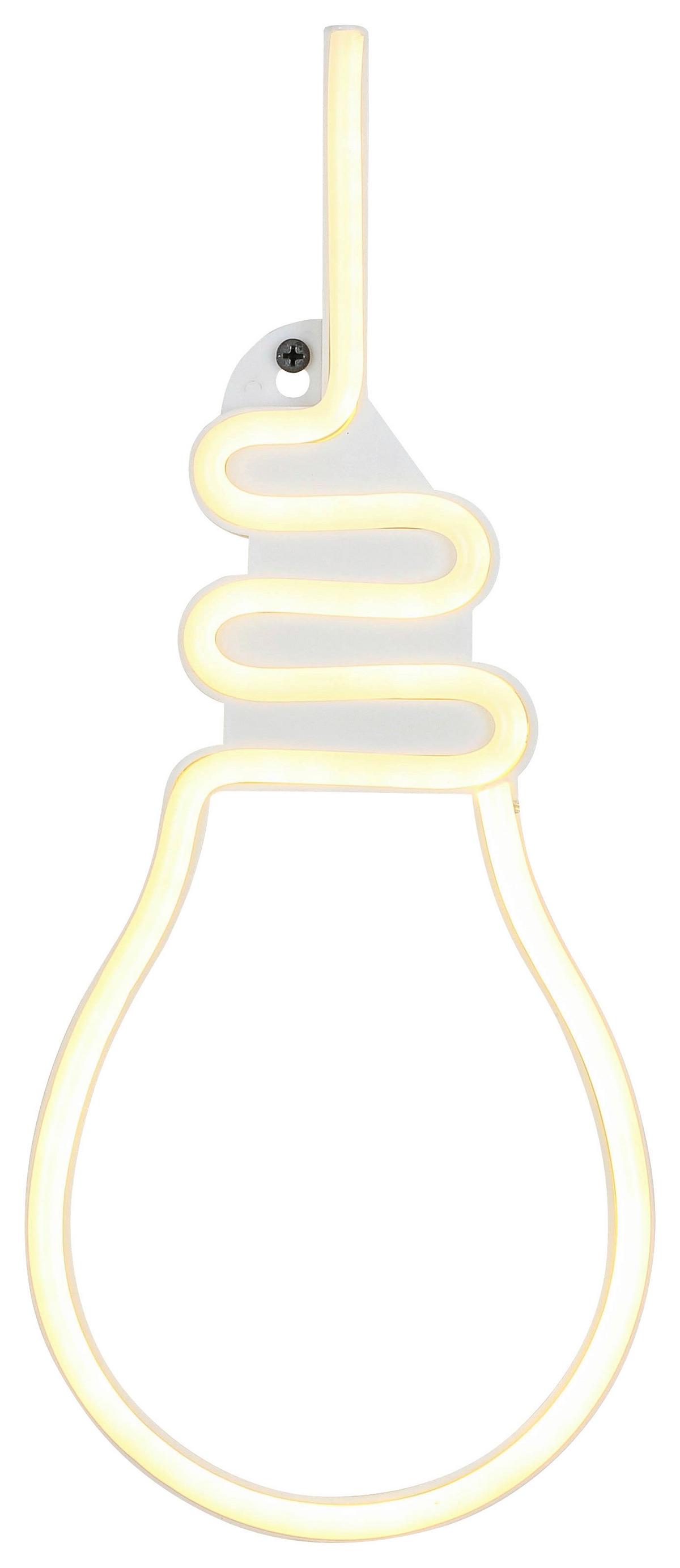 LED-Dekoleuchte Eloise - Weiß, KONVENTIONELL, Kunststoff (35/14,5/1,7cm) - Luca Bessoni