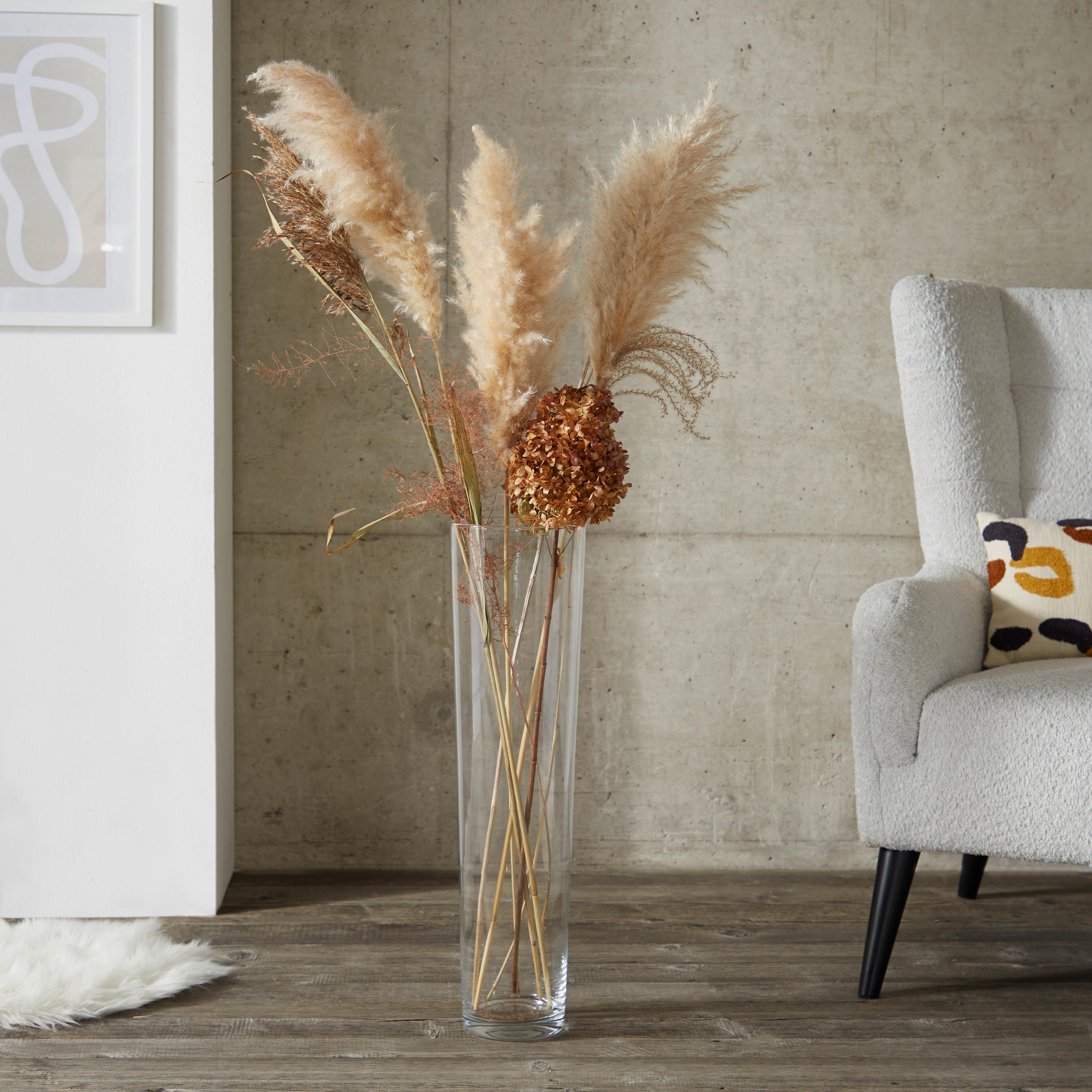 Vase Rebeka Konisch Kalk-Soda-Glas H: Ca. 69 Cm - Klar, Basics, Glas (19/70cm) - Ondega