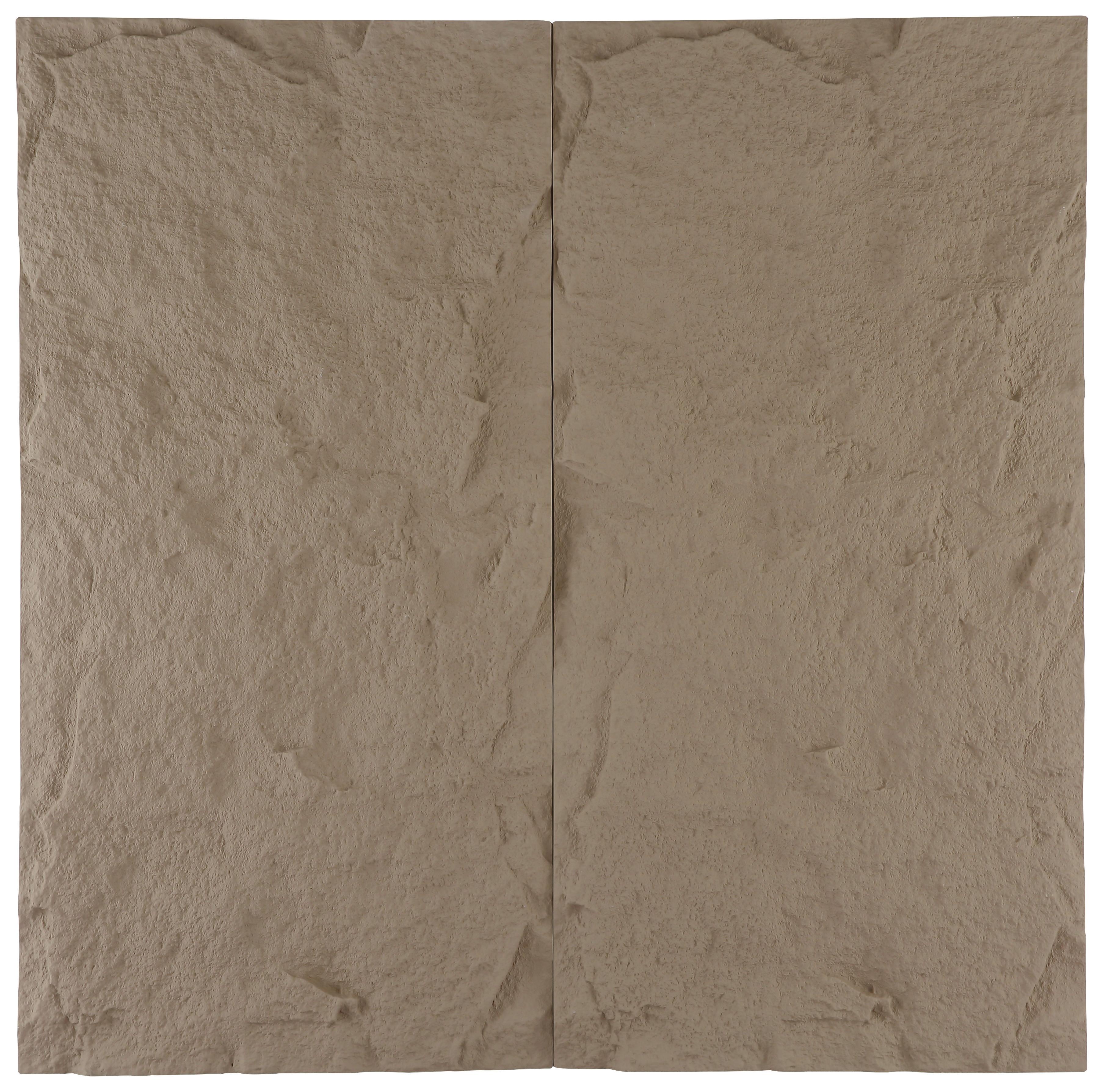 Wandpaneel Bergamo Beige B: 120 cm - Beige, MODERN, Kunststoff (120/60/3cm)
