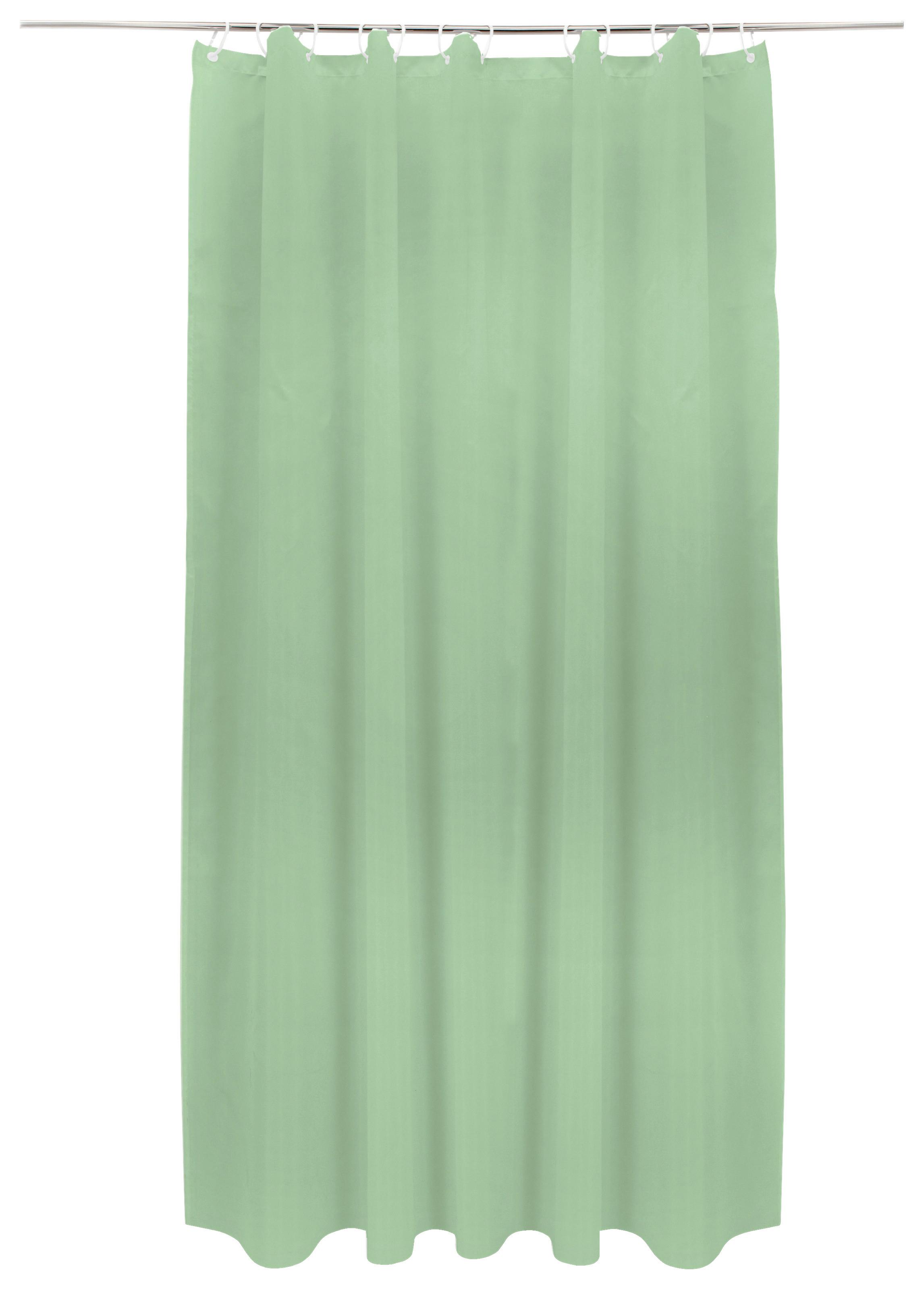 Duschvorhang Svenja BxL 180x200 cm Mintgrün - Mintgrün, MODERN, Textil (180/200cm) - Luca Bessoni