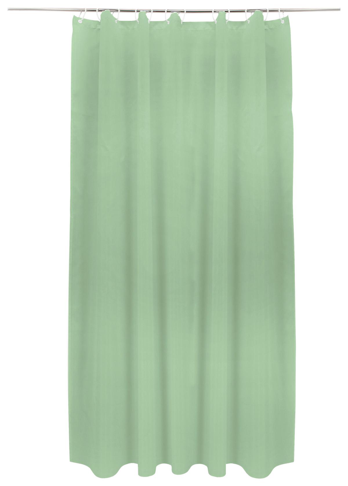 Duschvorhang Svenja Bxl 180x200 Cm Mintgrün - Mintgrün, MODERN, Textil (180/200cm) - Luca Bessoni