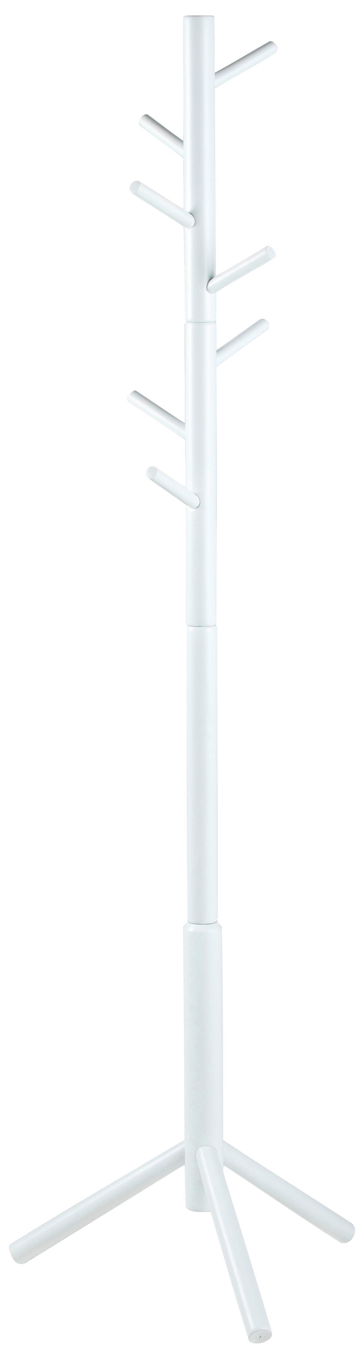 Vešiak na odevy BREMEN biela - biela, Trend, drevo (51/176/45cm) - MID.YOU