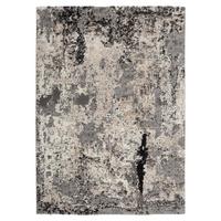 Webteppich Hellgrau Timeline Quantum 65x130 cm - Hellgrau, Design, Textil (65/130cm) - Novel