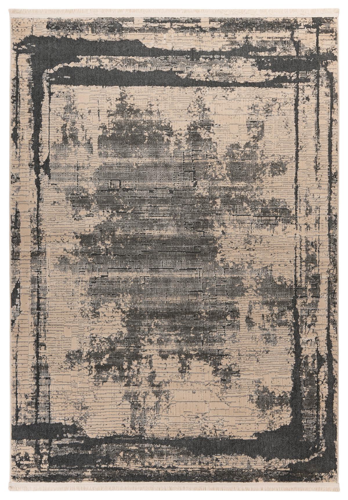 Teppich Adeon 200 Grau B: 120 Cm - Grau, KONVENTIONELL, Textil (120/170cm)