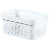 Tárolókosár Infinity Recycled - fehér (16,5/12,3/8cm)