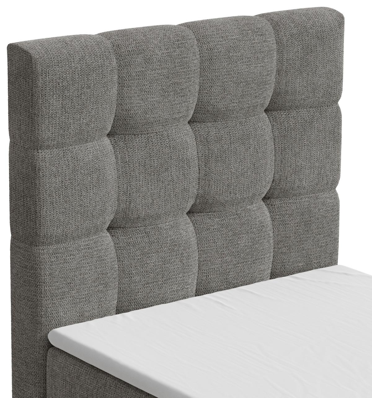 BOXBETT Oslo Anthrazit 90x200cm - Anthrazit/Schwarz, MODERN, Holz/Kunststoff (90/200cm) - MID.YOU