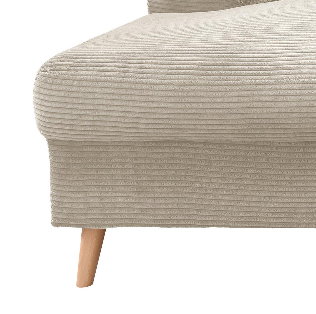 Wohnlandschaft Valentina - Beige/Naturfarben, KONVENTIONELL, Textil (200/301/150cm) - P & B