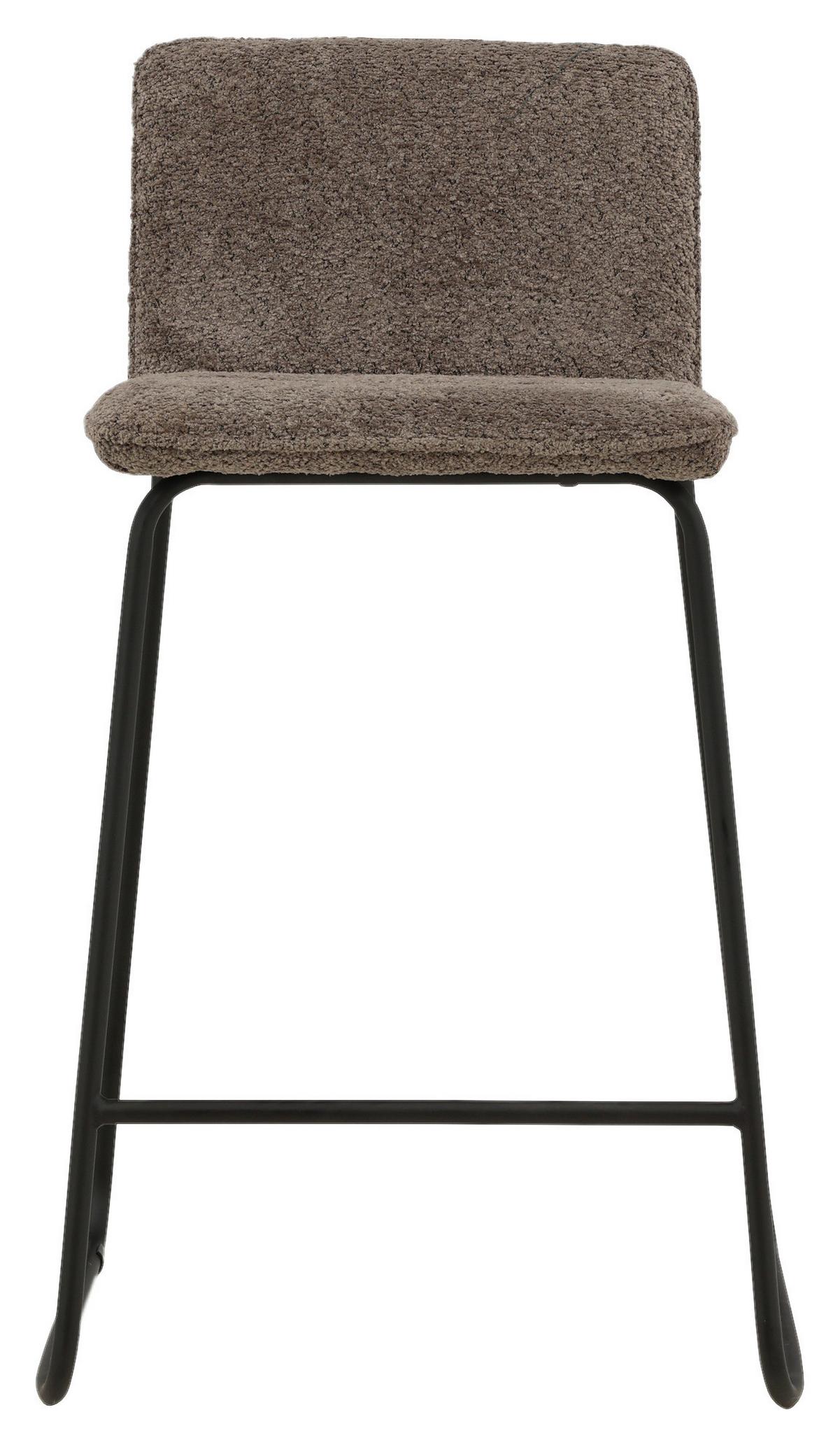 Barhocker-set Bisbee - Dunkelgrau/Schwarz, Design, Kunststoff/Textil (41/84/50cm) - Livetastic